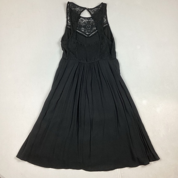 Abercrombie and Fitch Black Sleeveless Lace Cocktail Mini Dress XS - Picture 2 of 10